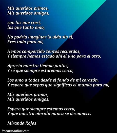 Cinco Mejores Poemas Para Primas Poemas Online