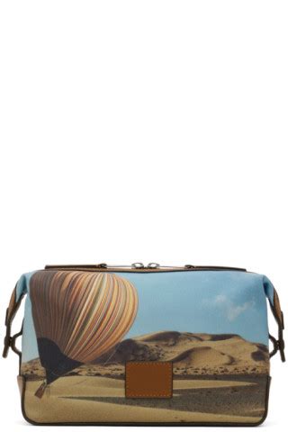 Multicolor Signature Stripe Balloon Print Wash Pouch By Paul Smith On Sale