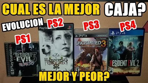 Evolución De Las Cajas De Juegos De Ps1 Ps2 Ps3 Y Ps4 Cual Es La Peor Y