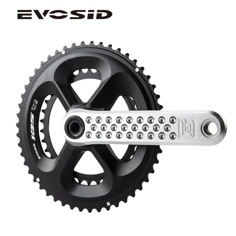 Evosid Road Bike Crankset Ultralight Hollow Tech Crank Gxp T