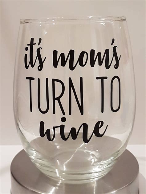 Custom Mom Stemless Wine Glass Wine Glasses And Charms Barware Jan