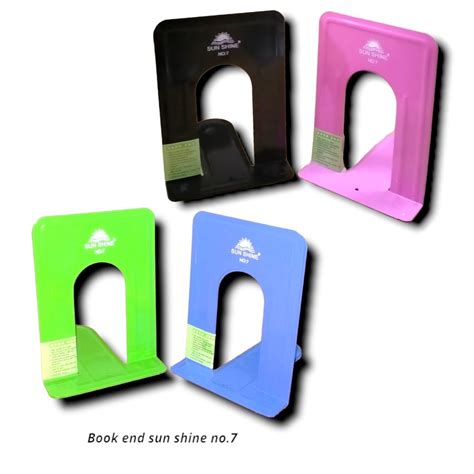 Jual Pembatas Buku Besi Bookend Book Holder No Warna Penyangga Buku