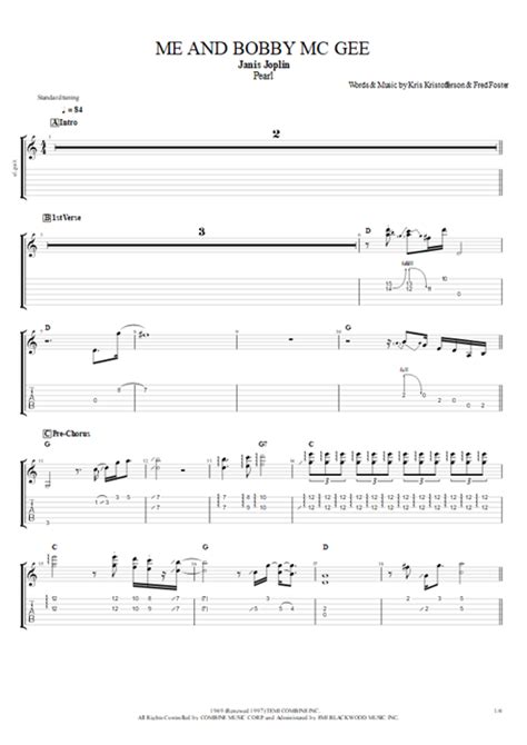 Me And Bobby Mcgee Guitar Chords