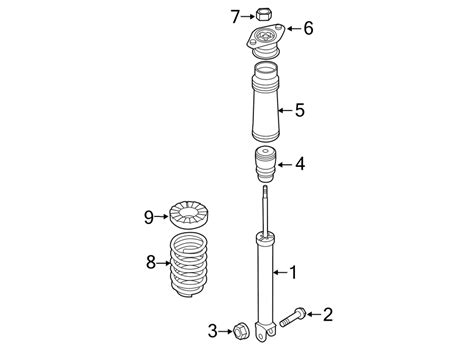 Kia Sportage Suspension Shock Absorber Rear 2WD W 553113W060