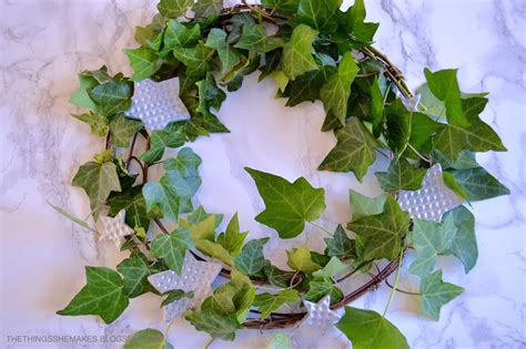 DIY Christmas | Ivy & Star Wreath | The Things She Makes