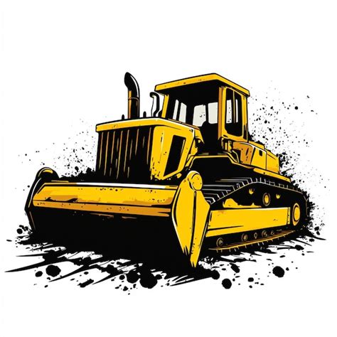 Premium Bulldozer Logo Vector Art Isolated Premium Ai Generated Image