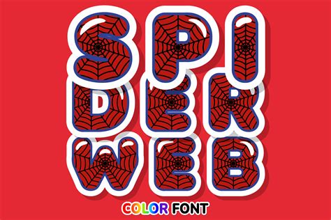 Spider Web Font By Justtype Creative Fabrica