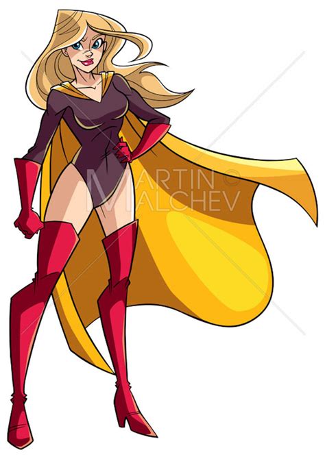 Super H Ro Ne Standing Tall Vector Illustration De Dessin Anim Super