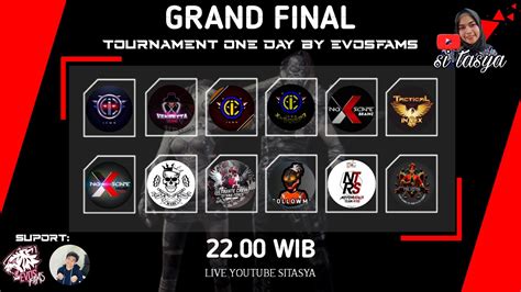 LIVE GRAND FINAL TOURNAMENT ONEDAY BY EVOSFAMS YouTube