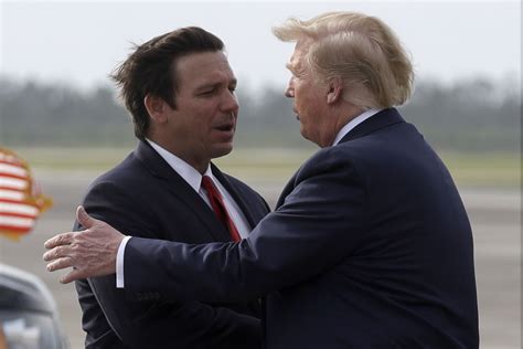 Trump Vs DeSantis A Simmering Rivalry Bursts Into View The Mercury News