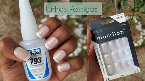 Colando unhas postiças Tek Bond 793 YouTube