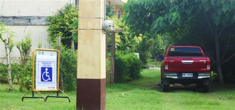 Reserved PWD Parking Space At The College Of Agriculture University