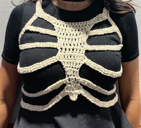 Skeleton Top Crochet Ribcage Corset Top Ribcage Corset Crochet