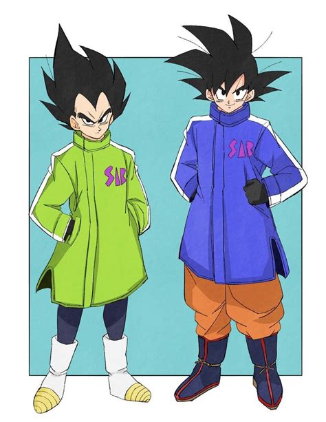 Vegeta SAB Jacket Y Goku SAB Jacket Personajes De Dragon Ball