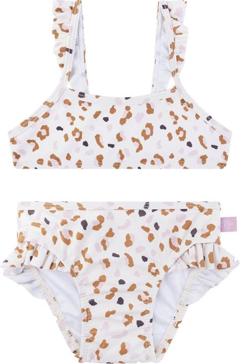 Swim Essentials Bikini Meisjes Zwemkleding Meisjes Kaki Panterprint