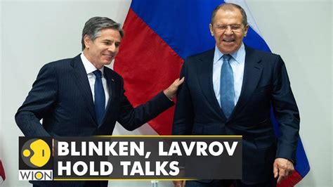 Us Secy Of State Antony Blinken Russian Foreign Minister Lavrov Hold