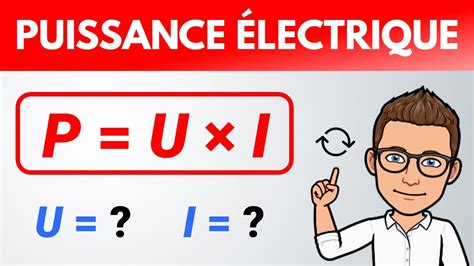 La PUISSANCE ÉLECTRIQUE formule unités Manipuler une formule