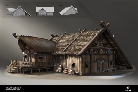 ArtStation - Viking House 01 / Concept Art, Leartes Studios | Viking ...