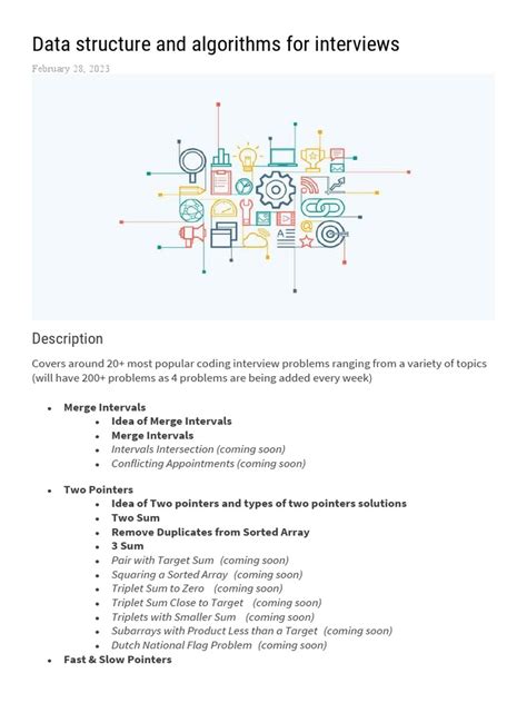 Data Structure and Algorithms For Interviews | PDF | Pointer (Computer ...