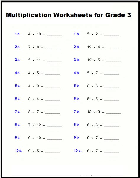 3 By 3 Multiplication