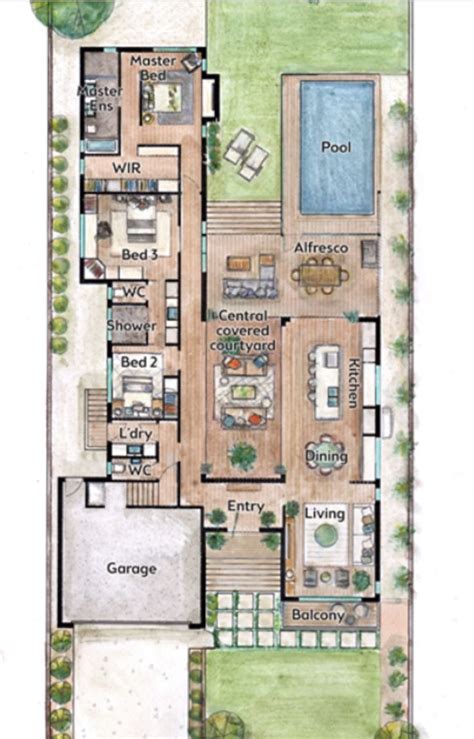 Pin by Ciro Alessandri on Casas in 2024 | House layout plans, Bungalow ...