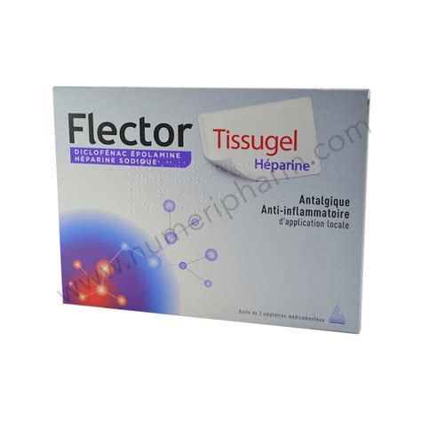 Flector Tissugel Patch Anti Inflammatoire Pour Les Entorsesde La Cheville