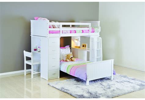 Manhatten Bunk Bed With Desk, Loft Bunk Beds, Kids Bunk Beds, Bed Desk ...