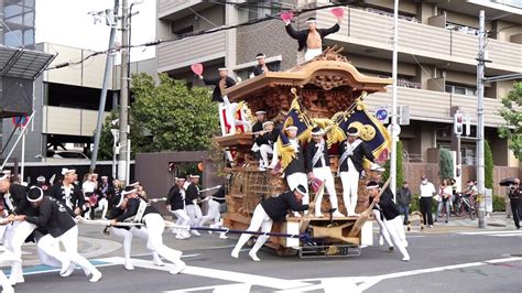 2023年 津久野だんじり祭 宵宮 下田町 やりまわし【撮って出し】 Youtube