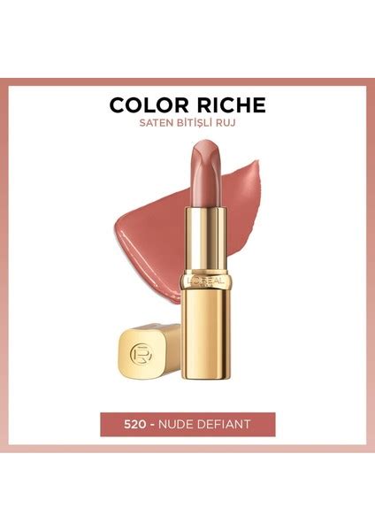 L oréal Paris Color Riche Saten Bitişli Ruj 520 Nude Fiyatı