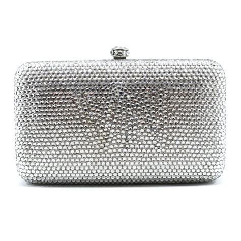 Jual Waiwai Tas Pesta Crystal Cantik A1317 Silver Clutch Shopee Indonesia