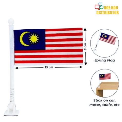 Malaysia Spring Flag Table Desk Car & Motor Dashboard Flag Bendera Meja 15cm x 8cm | Shopee Malaysia