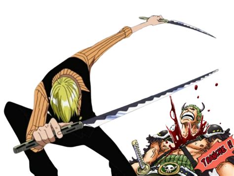 Sticker De CaporalMandale Sur One Piece Sanji Vinsmoke Couteaux Cuisine