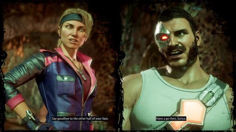 Sonya Blade V Kano Dialogues Mortal Kombat 11 Ultimate Youtube