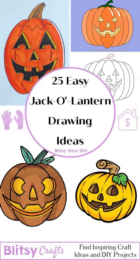 Easy Jack O Lantern Drawing Ideas How To Draw