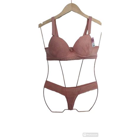 Conjunto de Lingerie Sutiã Reforçado e Calcinha Fio Duplo Shopee Brasil