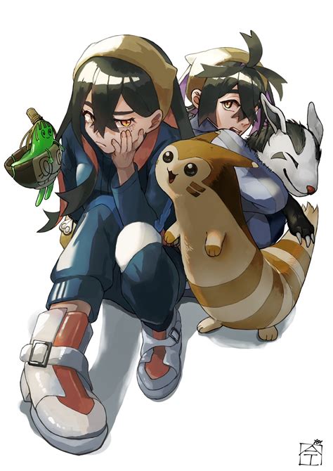 Kieran Carmine Furret Mightyena And Sinistcha Pokemon And 1 More