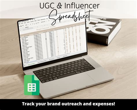 UGC PLANNER And Outreach Spreadsheet Influencer Spreadsheet UGC