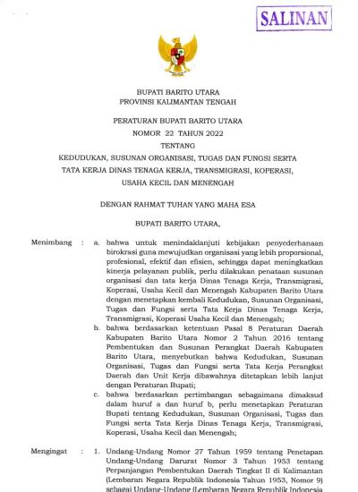 Diubah Terakhir Dengan Undang Undang Nomor 8 Tahun 1965 Tentang