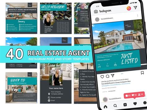 40 Real Estate Agent Instagram Post Templates Real Estate Social Media