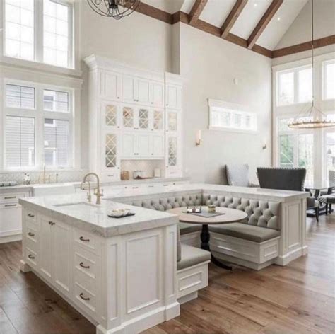 Gorgeous Kitchen Island With Booth Seating U Shaped Island