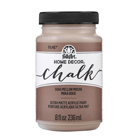 Folkart Home Décor Chalk Acrylic Craft Paint Mellow Mocha Ultra Matte