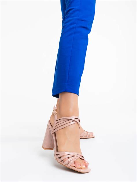 Sandale Dama Nude Din Piele Ecologica Lacuita Sharda Kalapod