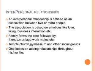 Communication skills and interpersonal relationships | PPT