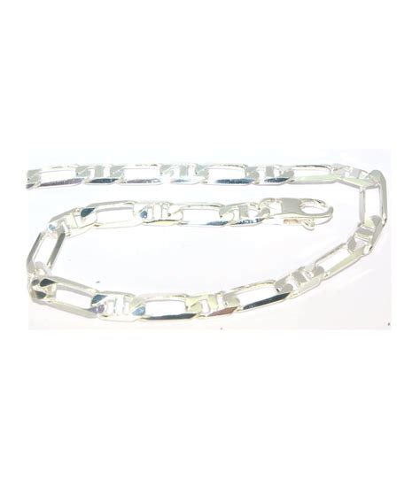 Bracelet Argent E Maille Marine Diamant E