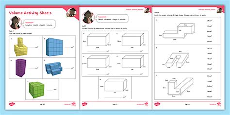 Volume Activity Sheets L Enseignant A Fait Twinkl