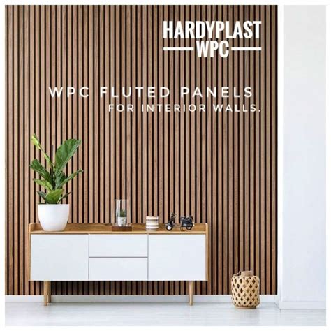 Hardyplast Fluted Design Wpc Flute Panel For Commercial And