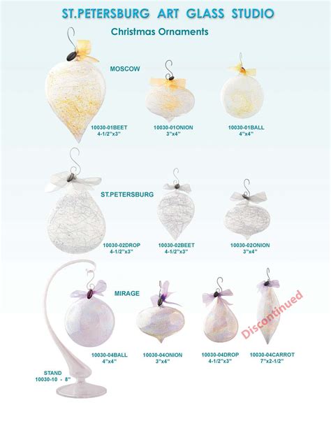 glassware art studio christmas ornaments 5