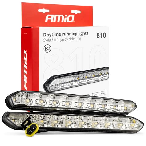 Światła do jazdy dziennej samochodowe lampy LED DRL z homologacja 01266