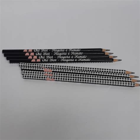 Lápis Personalizado para chá bar chá de lingerie Elo7