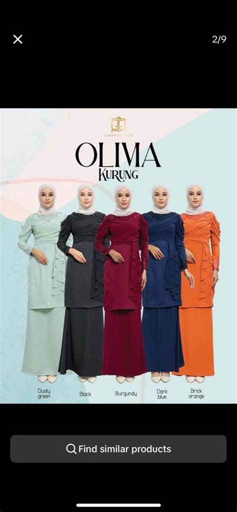 Olivia Kurung Women S Fashion Muslimah Fashion Baju Kurung Sets On